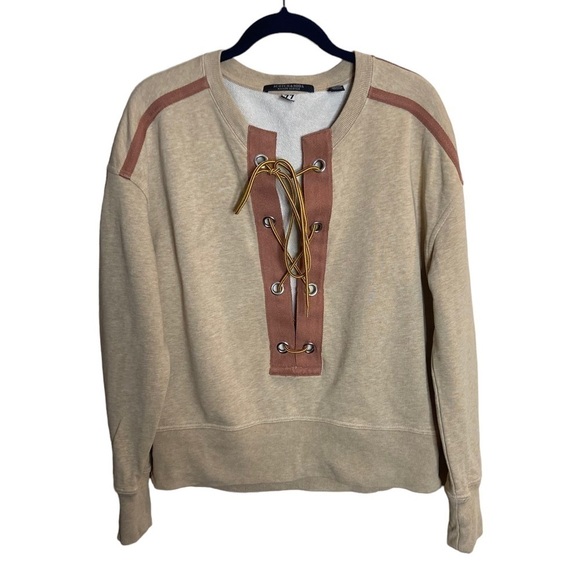 Scotch & Soda Lace Up Crewneck Sweatshirt size Small/Medium - Picture 1 of 8